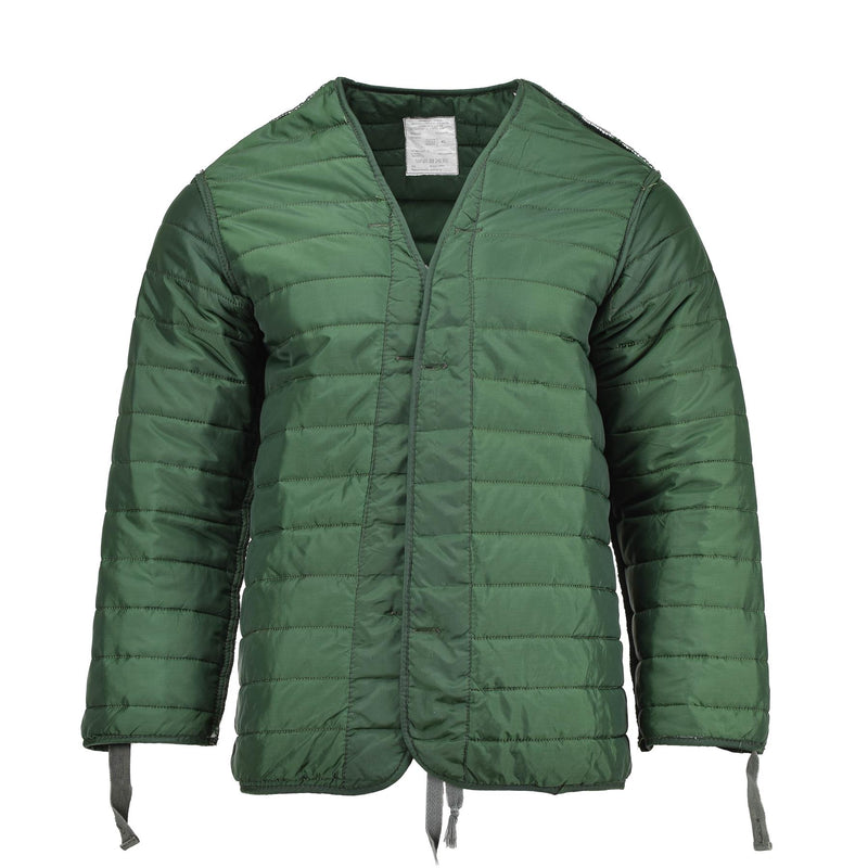 Oryginalna grecka wojskowa kurtka M65 Long Liner Green Greece Army SUPLPLUS