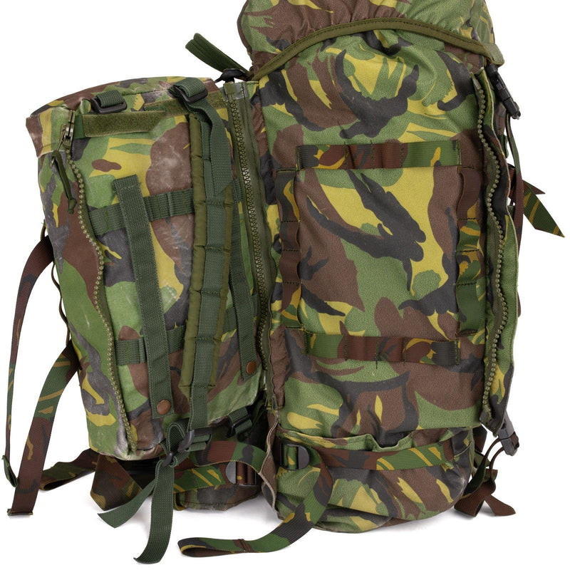 Oryginalny holenderski plecak armii armii DPM Woodland Combat 60L Taktyczny plecak