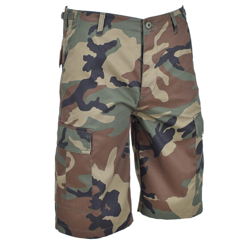 Mil-Tec marka wojskowa Woodland Camouflage Bermuda Cargo BDU KRÓTKI Army Army