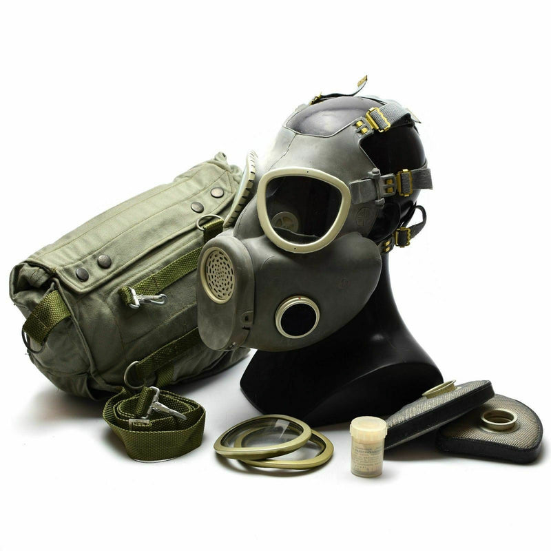 Polski wojskowy maska ​​gazowa MP-4 prawdziwa chemiczna chemikalia oddechowa oliwka nowa