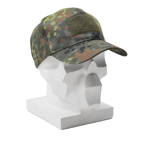 Leo Kohler Wojskowe czapkę baseballową BW Flecklecktarn Camouflage szczytowa czapka wizjera