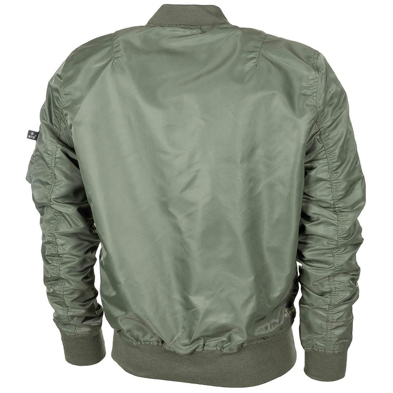 Kurtka w stylu wojskowym USA Bomber MA1 WITRPOOF Olive Airforces Crew Mundur Nowy