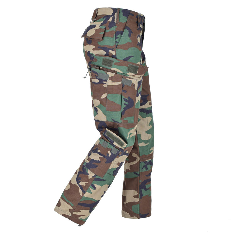 Marka MIL-TEC w stylu wojskowym USA Woodland Camo Ripstop Soldiers BDU Cargo Pants