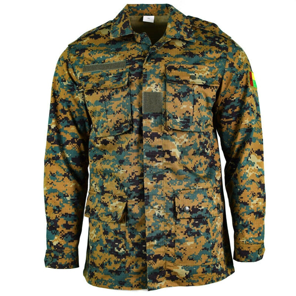 Oryginalna guinee bissau army kurtka RIPSTOP Digital Savana Camo Wojskowe wydanie NOWOŚĆ