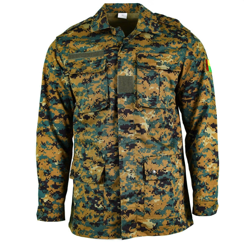 Oryginalna guinee bissau army kurtka RIPSTOP Digital Savana Camo Wojskowe wydanie NOWOŚĆ