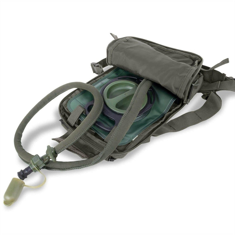 A.Blochl TF2 olive hydration pack with 1.5L water bladder and MOLLE system for hiking and outdoor use