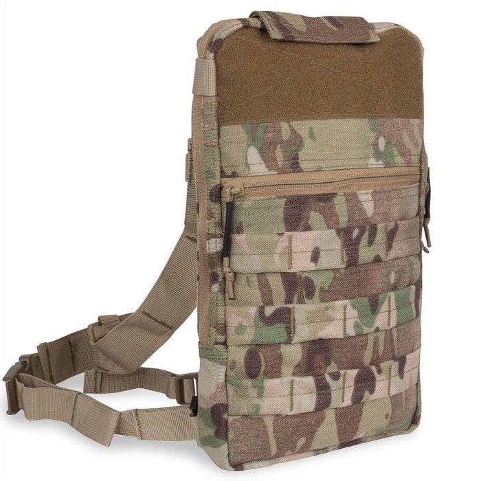 A.Blochl TF2 trekking hydration pack in MTP camo with 1.5L water bag and MOLLE attachment system for outdoor use