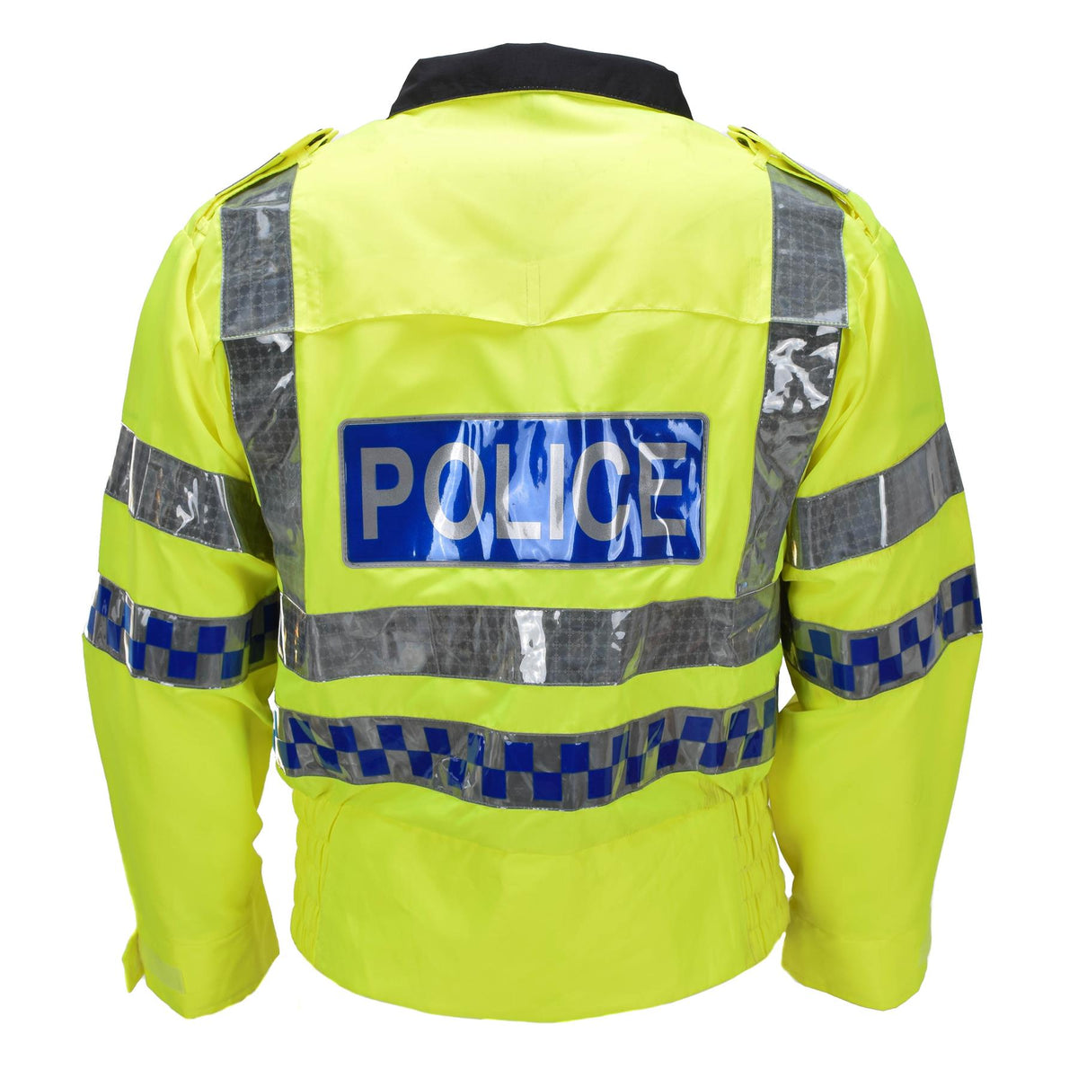 Oryginalna odblaskowa kurtka mundurowa szkockiej policji żółta