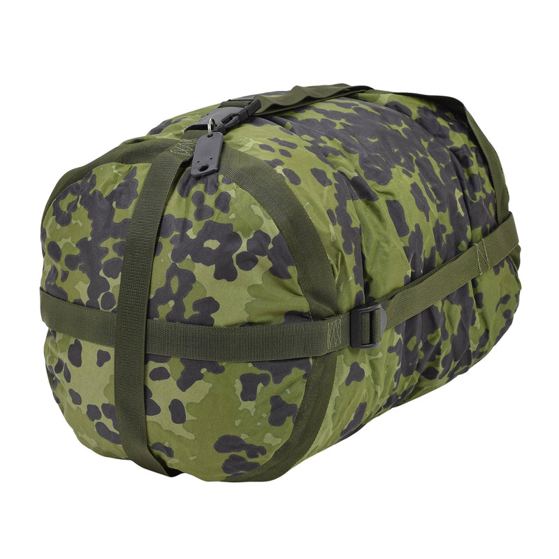 Oryginalna duńska wojskowa torba kompresyjna M84 Camo PU powlekana lekka nowa