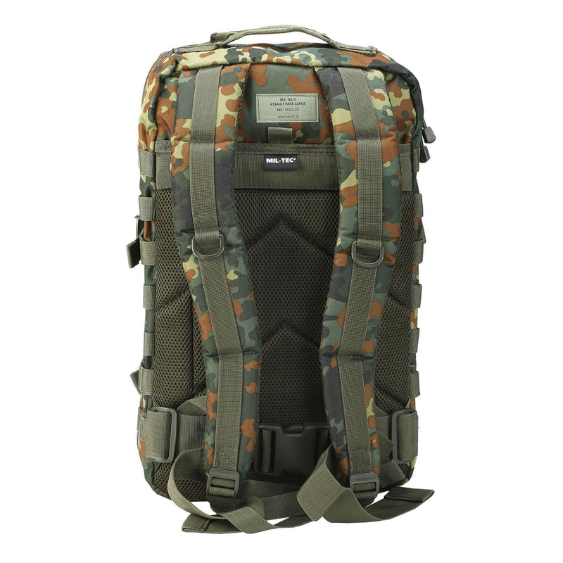 MIL-TEC Assault Trekking RucksAcka Duża 36L Backpack Flecktarn Daypack Bag