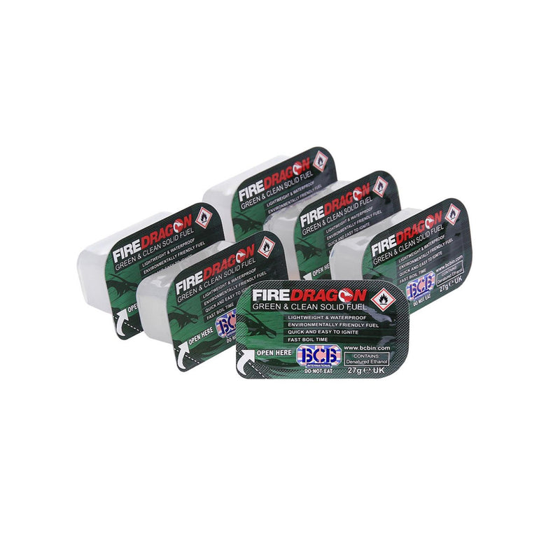 BCB Firedragon Solid Paliwo Blokuje plecakowe paliwo paliwa 6 sztuk Firestarter