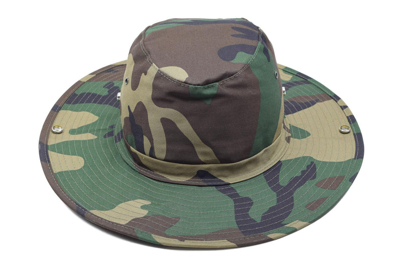 Marka MFH Wojskowa kapelusz w stylu Bush Summer Panama Dżungla Cap Cap Woodland NOWOŚĆ