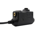 Adapter komunikacyjny EARMOR M51 PTT Kenwood 2-pinowe złącze radiowe, czarny