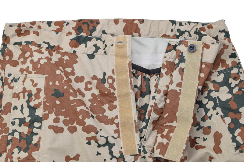 Oryginalny Duńska Armia M84 Desert Camo Wodoodporne spodnie deszczowe