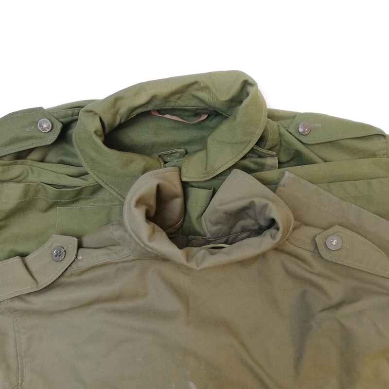 Oryginalna vintage czeska kurtka pola armia M85 Wojskowe Olive Green Military CZ