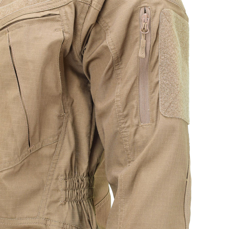 Mil-TEC Style wojskowy Ripstop Dark Coyote Combat Troops Jacket Chimera