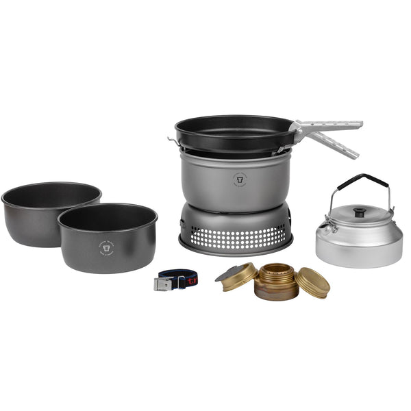 Trangia 1,75L Set Set Paliwa Burner Burner Burner Torak naczynia kuchenne Lekkie aluminium