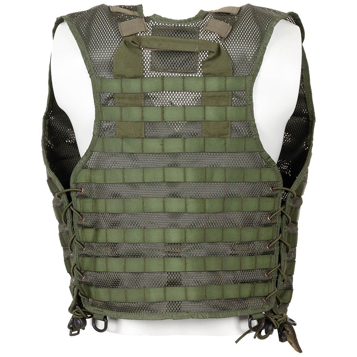 Oryginalna holenderska modułowa kamizelka bojowa z 10 kieszeniami w zestawie DPM Camo