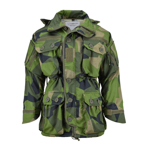 Tacgear marka styl wojskowy Ripstop Commando Smock Jacket Splinter Camo Fullzip