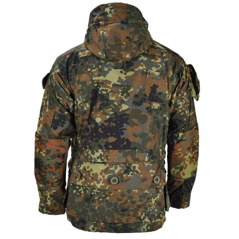 Kurtka marki MIL-TEC Ripstop Smock Niemiecka armia Flecklerktarn Camo Parka Men's Wear