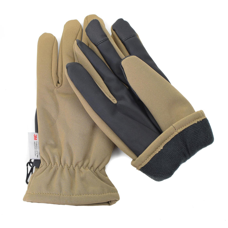 Rękawiczki MIL-TEC Softshell Thinsulate ™ Coyote Winter Mens Tactical Thermal