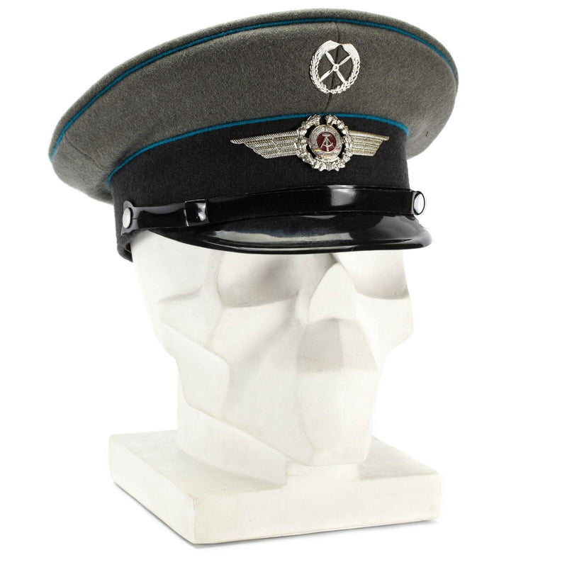 Oryginalne wschodnie niemieckie nva armia Visor Cap Air Forces Airia Oniósł Nowy kapelusz Nowy