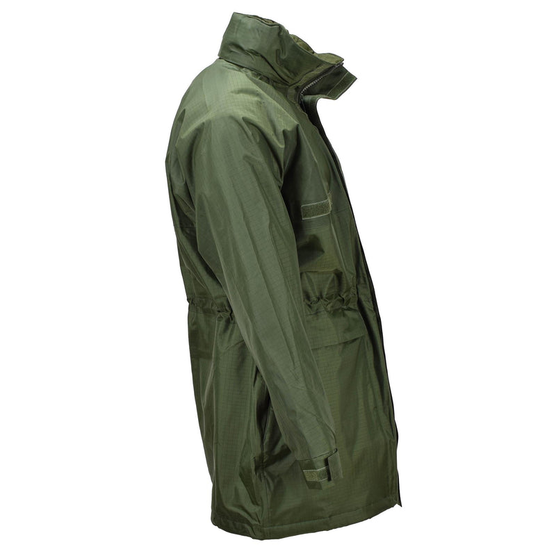 Oryginalna belgijska wojskowa menu deszczowa z podszewką Olive Waterproof Field Nowe