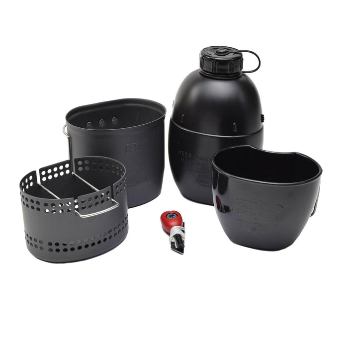 BCB MK2 Zestaw do gotowania Crusader, kuchenka aluminiowa, kompaktowa, lekka, 6 elementów - GoMilitar
