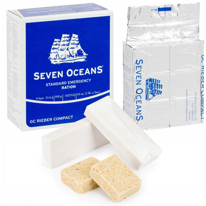 BCB Seven oceans biscuit emergency food ration meal survival hiking prepper 2pcs - GoMilitar
