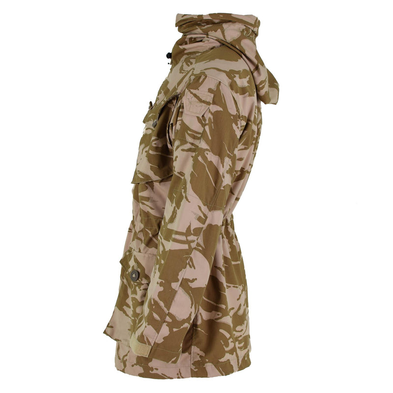 Prawdziwy brytyjska armia Parkana DPM Desert Camo Smock Windproof Jacket Wojskowy numer wojskowy