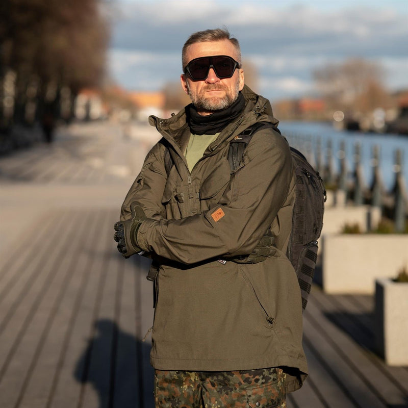Blochl marki wielofunkcyjny w stylu wojskowym merino szyi chusta czarna nowa