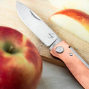 Składany scyzoryk Boker Plus Atlas 12C27 Ostrze stalowe Miedziany uchwyt Brąz