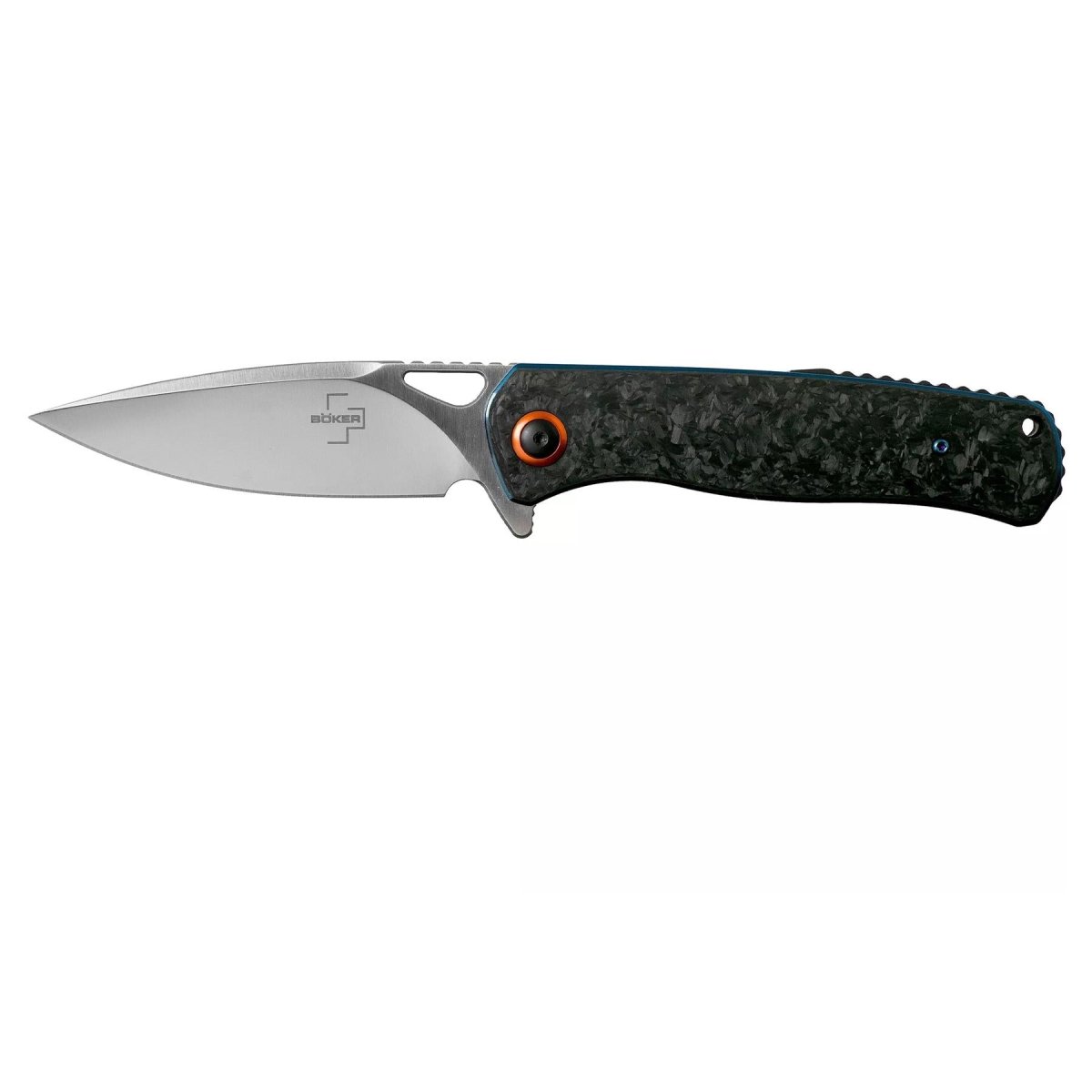 BOKER Plus Nebula Scyzoryk D2 Nóż składany ze stali nierdzewnej z karbonową rękojeścią