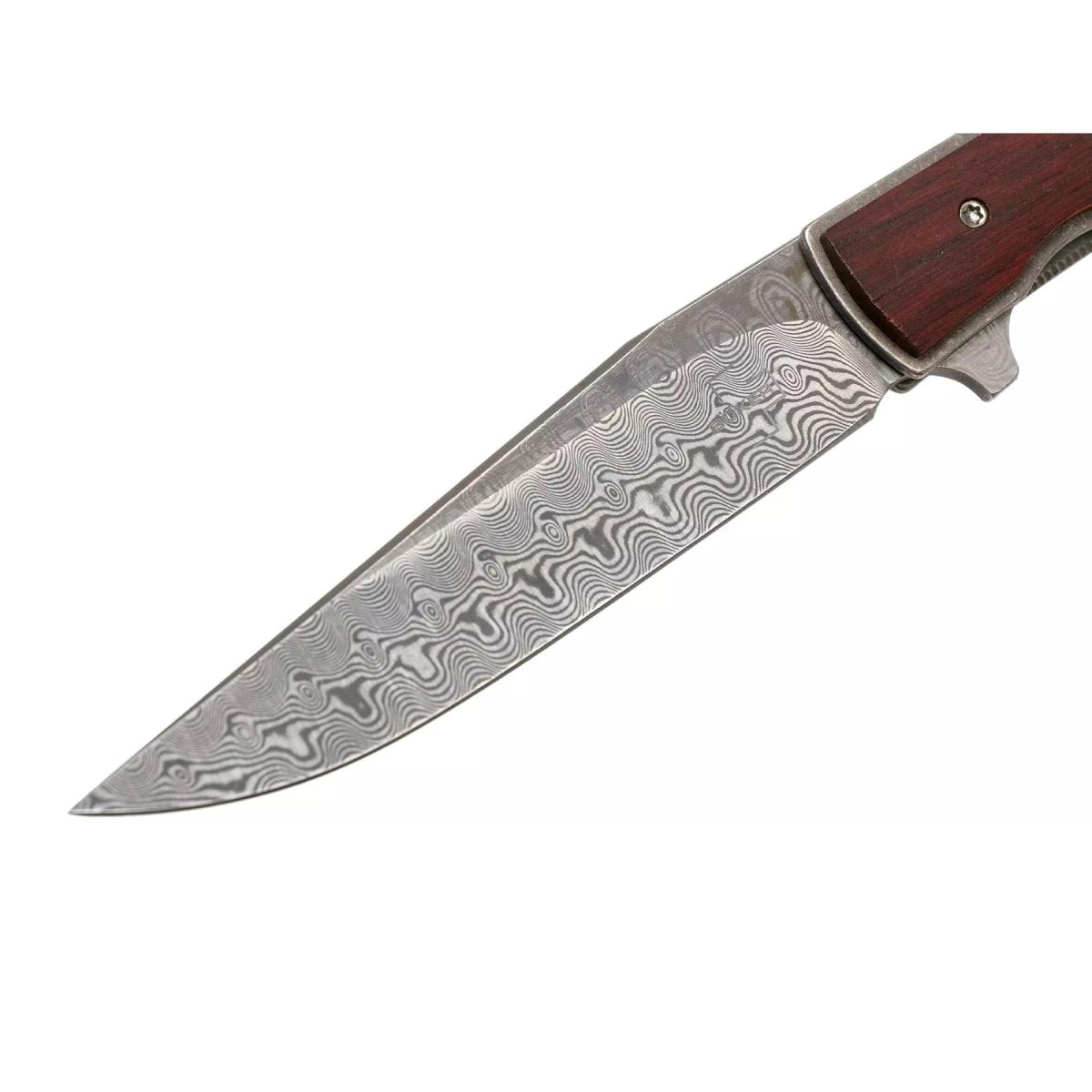 Nóż kieszonkowy Boker Plus Urban Trapper z ostrzem damasceńskim i rękojeścią z drewna Cocobolo