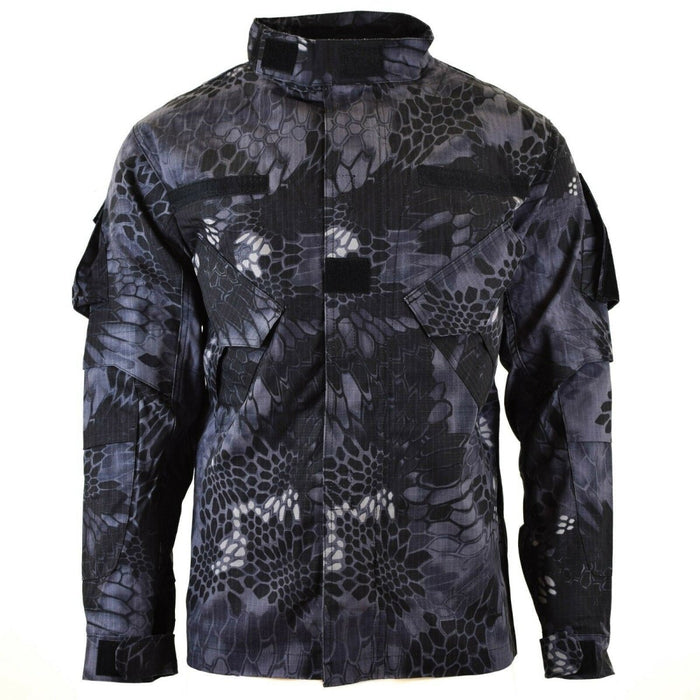 Markowa kurtka bojowa w stylu wojskowym Mission Snake Black w kamuflażu - GoMilitar