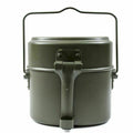 BW Niemcy w stylu armii Mess Mess Kit Aluminium Wojskowy Pot Pic 3 sztuki Zestaw Repro