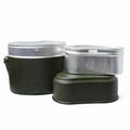 BW Niemcy w stylu armii Mess Mess Kit Aluminium Wojskowy Pot Pic 3 sztuki Zestaw Repro