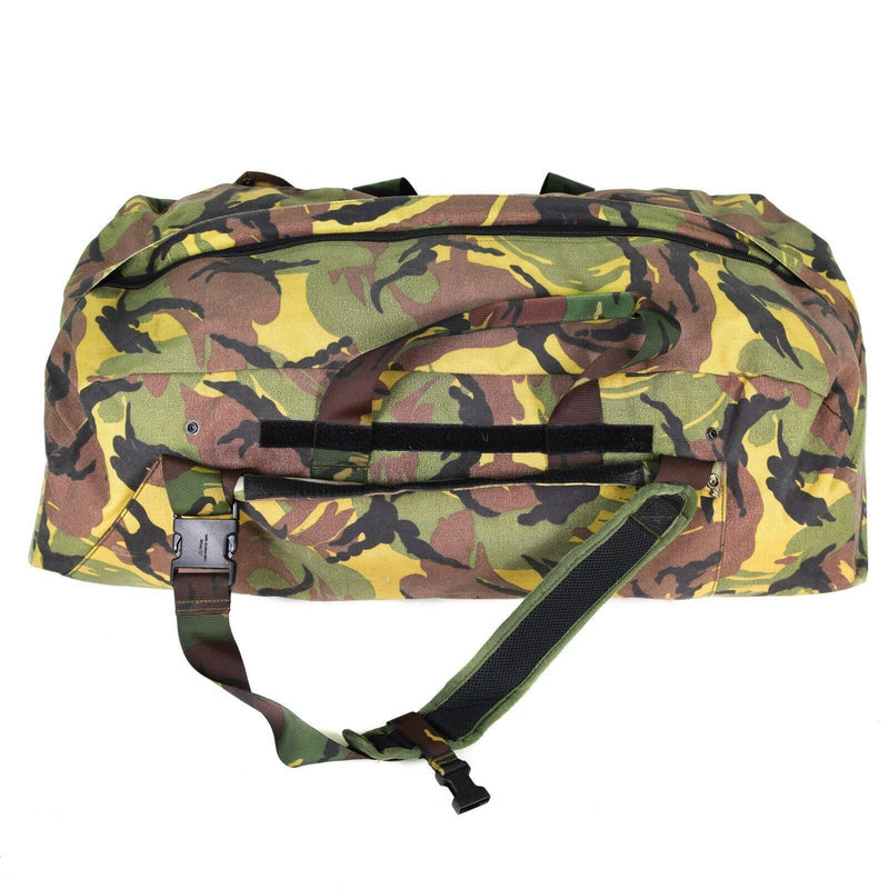 Oryginalny holenderska armia DPM Woodland Weekendowa torba na torba z plecakiem Duffel
