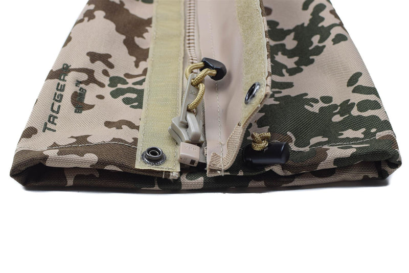 Tacgear Brand Gaiters Wodoodporny niemiecki BW Tropical Camo Metal Hooks Nowe