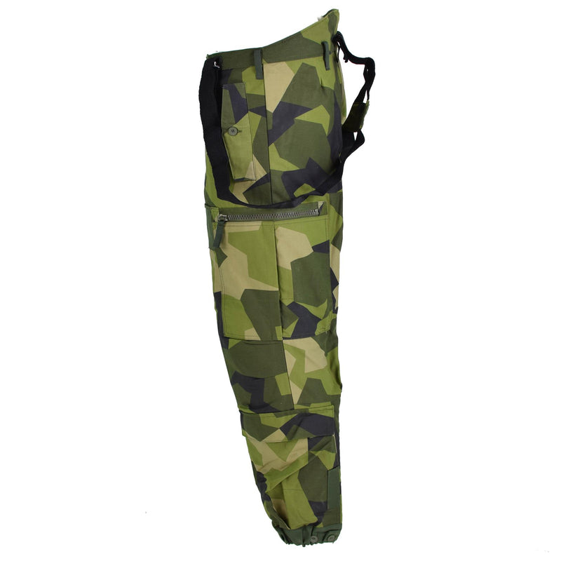 Oryginalne szwedzkie spodnie termiczne cysterny M90 Splinter Camouflage BDU spodnie nowe