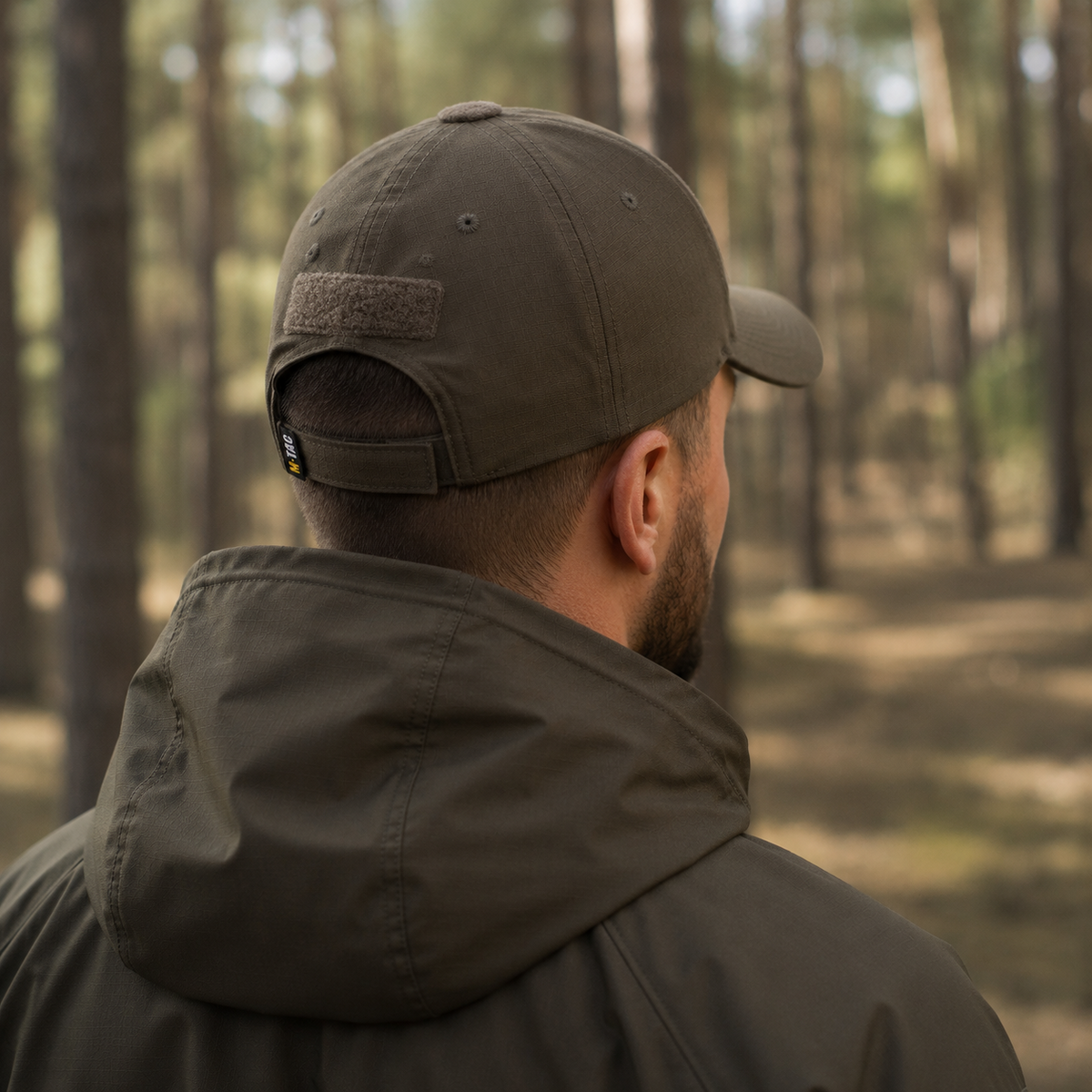 Taktyczna czapka z daszkiem M-Tac Elastyczny krój Ripstop Hook & Loop Ciemnooliwkowa L/XL