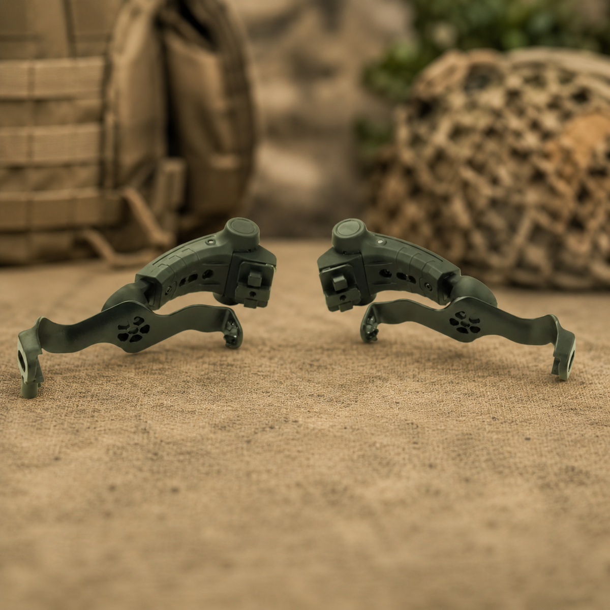 EARMOR M16A Team Wendy Adapter szynowy do kasku PLUS Zestaw słuchawkowy Foliage Green