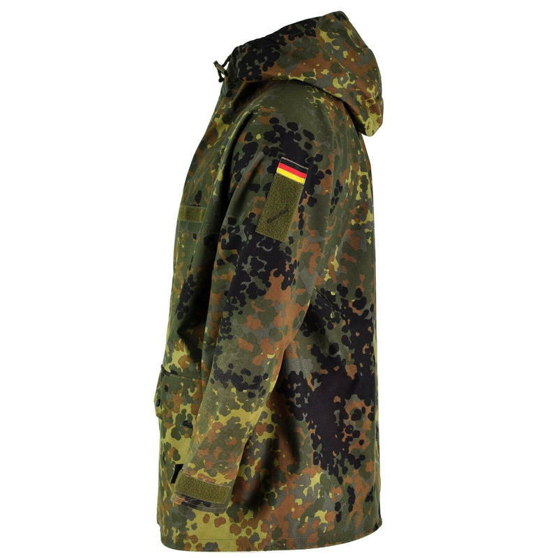 Oryginalna niemiecka kurtka polowa Goretex Flecktarn Wodoodporny sprzęt przeciwdeszczowy Parkana