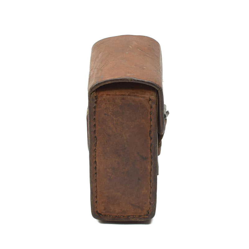 Oryginalny szwedzki wojskowy skórzany pasek z twardym paskiem Universal Magazine Bag Vintage