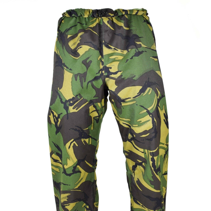 Oryginalny brytyjska armia wojskowa DPM Camo deszczowe spodnie wodoodporne Goretex