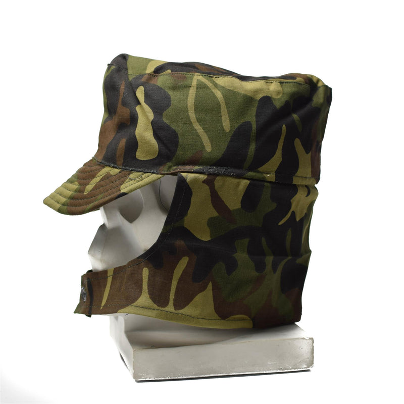 Prawdziwy rumuńska czapka armii armii m93 bdu hat camo liść wojskowy