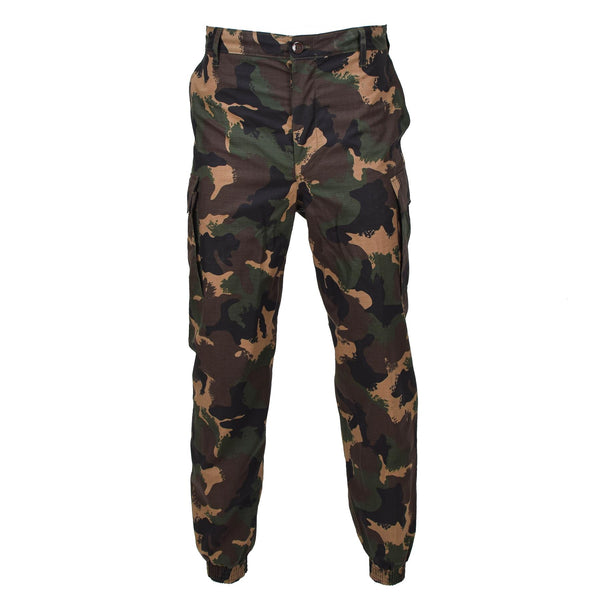 Oryginalne węgierskie wojskowe spodnie letnich pola M1990 Woodland Camo Ripstop Nowe