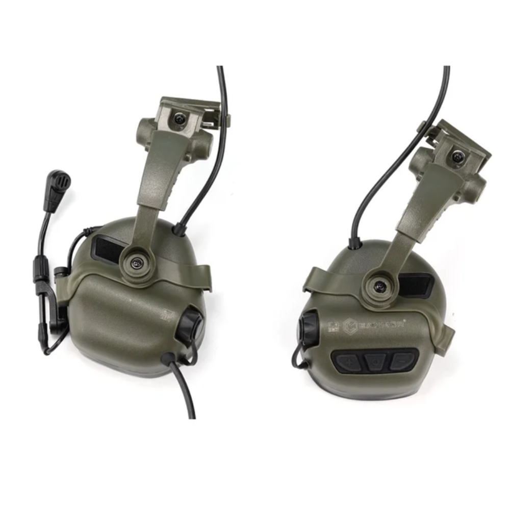 Adapter szynowy do hełmu EARMOR M16A ARC Ochronniki słuchu serii PLUS Coyote Brown