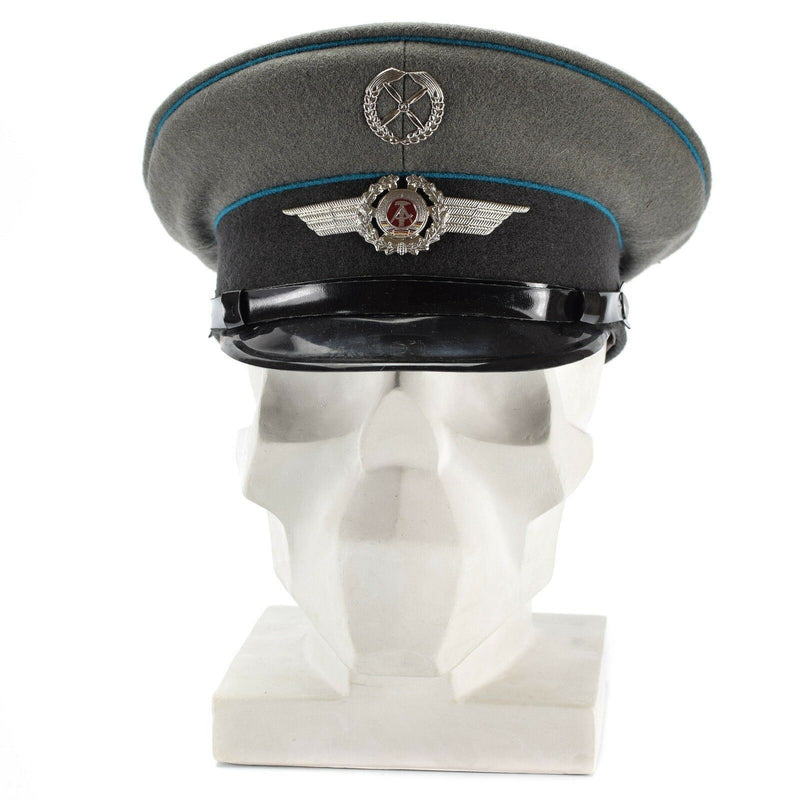 Oryginalne wschodnie niemieckie nva armia Visor Cap Air Forces Airia Oniósł Nowy kapelusz Nowy