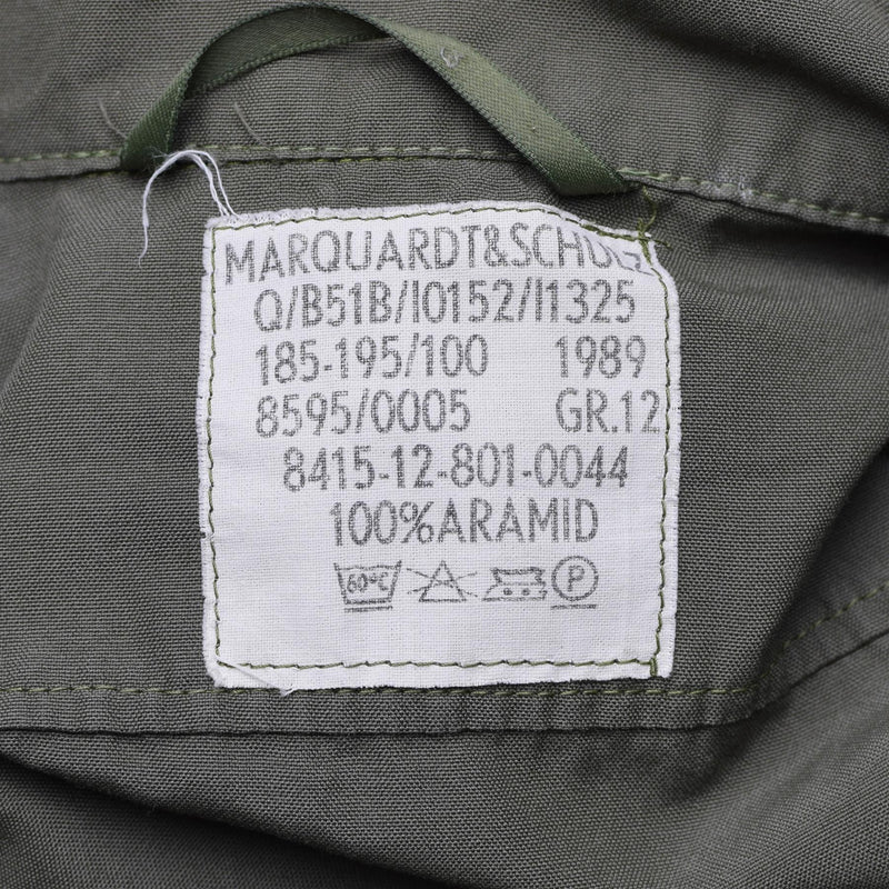 Oryginalny armia niemiecka Olive OD ogólny kombinezon kombinezkowy kombinezon aramid